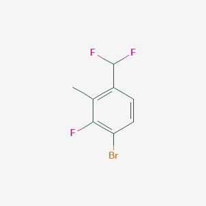 1-Bromo-4-(difluoromethyl)-2-fluoro-3-methylbenzene