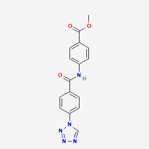 Methyl 4-[[4-(tetrazol-1-yl)benzoyl]amino]benzoate