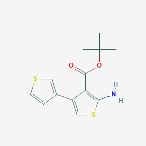 Tert-butyl 2-amino-4-(thiophen-3-YL)thiophene-3-carboxylate