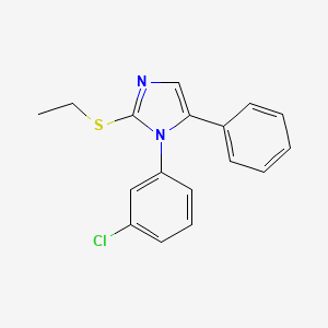 1-(3-chlorophenyl)-2-(ethylthio)-5-phenyl-1H-imidazole
