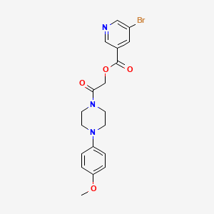 2-[4-(4-Methoxyphenyl)piperazin-1-yl]-2-oxoethyl 5-bromopyridine-3-carboxylate