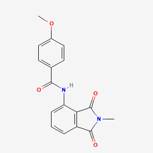 4-methoxy-N-(2-methyl-1,3-dioxoisoindolin-4-yl)benzamide