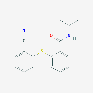 2-((2-Cyanophenyl)sulfanyl)-N-isopropylbenzenecarboxamide