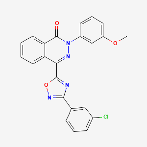 4-[3-(3-chlorophenyl)-1,2,4-oxadiazol-5-yl]-2-(3-methoxyphenyl)phthalazin-1(2H)-one