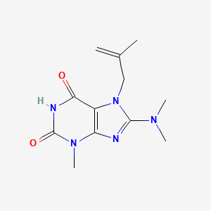 8-(dimethylamino)-3-methyl-7-(2-methylallyl)-1H-purine-2,6(3H,7H)-dione