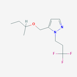 molecular formula C11H17F3N2O B2528847 5-(sec-butoxymethyl)-1-(3,3,3-trifluoropropyl)-1H-pyrazole CAS No. 1856057-64-1