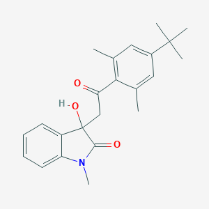 molecular formula C23H27NO3 B252887 3-[2-(4-tert-butyl-2,6-dimethylphenyl)-2-oxoethyl]-3-hydroxy-1-methyl-1,3-dihydro-2H-indol-2-one 