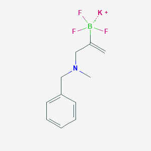 molecular formula C11H14BF3KN B2528877 Potassium 3-[benzyl(methyl)amino]prop-1-EN-2yltrifluoroborate CAS No. 1357559-52-4
