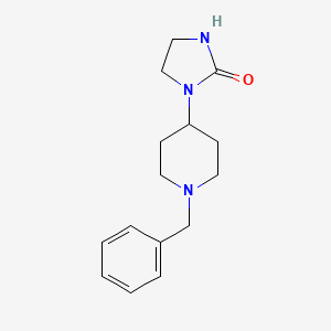 molecular formula C15H21N3O B2528878 1-(1-Benzyl-piperidin-4-yl)-imidazolidin-2-one CAS No. 280141-74-4