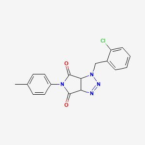 1-(2-chlorobenzyl)-5-(4-methylphenyl)-3a,6a-dihydropyrrolo[3,4-d][1,2,3]triazole-4,6(1H,5H)-dione