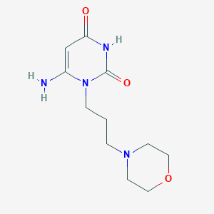 molecular formula C11H18N4O3 B2528903 6-amino-1-(3-morpholin-4-ylpropyl)pyrimidine-2,4(1H,3H)-dione CAS No. 924846-85-5