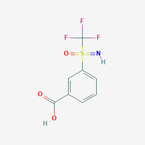 molecular formula C8H6F3NO3S B2528916 3-(Trifluoromethylsulfonimidoyl)benzoic acid CAS No. 2385911-24-8