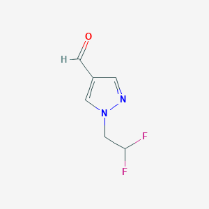molecular formula C6H6F2N2O B2528941 1-(2,2-difluoroethyl)-1H-pyrazole-4-carbaldehyde CAS No. 1006462-72-1