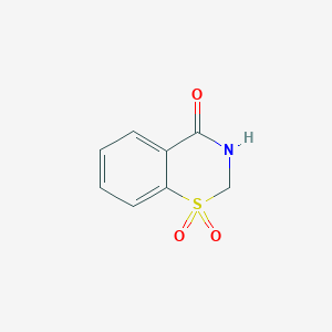 molecular formula C8H7NO3S B2528948 2H-1,3-benzothiazin-4(3H)-one 1,1-dioxide CAS No. 79726-08-2