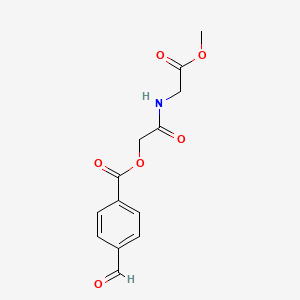 molecular formula C13H13NO6 B2528961 [2-[(2-Methoxy-2-oxoethyl)amino]-2-oxoethyl] 4-formylbenzoate CAS No. 736950-04-2