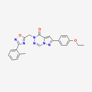 2-(4-ethoxyphenyl)-5-{[3-(2-methylphenyl)-1,2,4-oxadiazol-5-yl]methyl}-4H,5H-pyrazolo[1,5-d][1,2,4]triazin-4-one