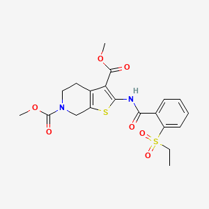 3,6-dimethyl 2-[2-(ethanesulfonyl)benzamido]-4H,5H,6H,7H-thieno[2,3-c]pyridine-3,6-dicarboxylate