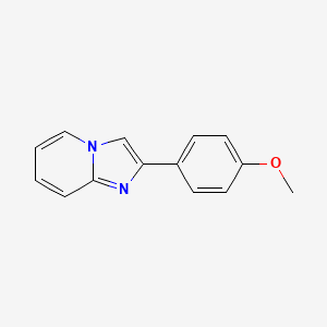molecular formula C14H12N2O B2528967 2-(4-Methoxyphenyl)imidazo[1,2-a]pyridine CAS No. 31562-99-9; 576081-98-6