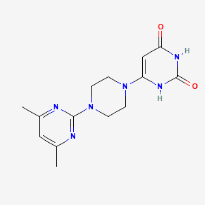 6-(4-(4,6-dimethylpyrimidin-2-yl)piperazin-1-yl)pyrimidine-2,4(1H,3H)-dione
