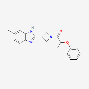 1-(3-(5-methyl-1H-benzo[d]imidazol-2-yl)azetidin-1-yl)-2-phenoxypropan-1-one