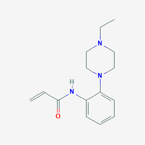 molecular formula C15H21N3O B2528976 N-[2-(4-Ethylpiperazin-1-yl)phenyl]prop-2-enamide CAS No. 2305317-53-5