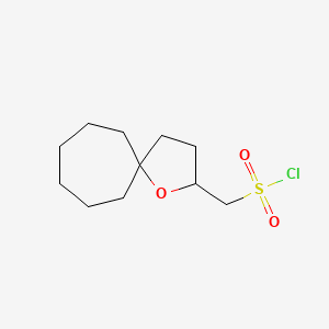 1-Oxaspiro[4.6]undecan-2-ylmethanesulfonyl chloride