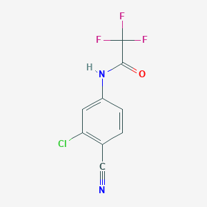 molecular formula C9H4ClF3N2O B2529009 N-(3-氯-4-氰基苯基)-2,2,2-三氟乙酰胺 CAS No. 53313-05-6