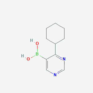 molecular formula C10H15BN2O2 B2529031 (4-环己基嘧啶-5-基)硼酸 CAS No. 2377609-39-5