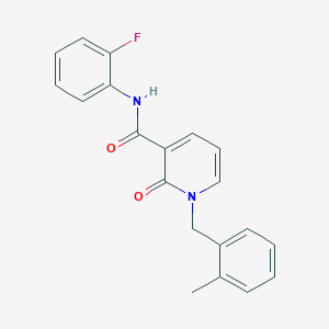 molecular formula C20H17FN2O2 B2529033 N-(2-fluorophenyl)-1-(2-methylbenzyl)-2-oxo-1,2-dihydropyridine-3-carboxamide CAS No. 946246-66-8