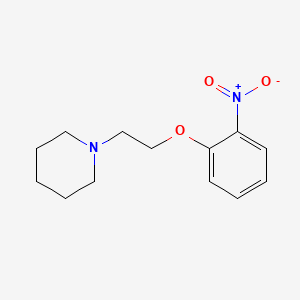 molecular formula C13H18N2O3 B2529044 1-[2-(2-Nitrophenoxy)ethyl]piperidine CAS No. 416879-26-0