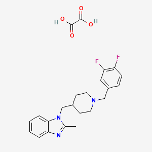 1-((1-(3,4-difluorobenzyl)piperidin-4-yl)methyl)-2-methyl-1H-benzo[d]imidazole oxalate