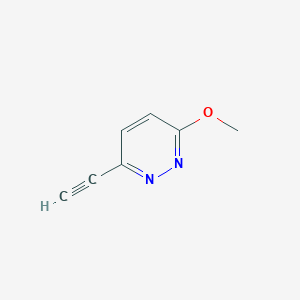 molecular formula C7H6N2O B2529049 3-乙炔基-6-甲氧基吡哒嗪 CAS No. 1019331-16-8