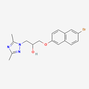 1-[(6-bromonaphthalen-2-yl)oxy]-3-(3,5-dimethyl-1H-1,2,4-triazol-1-yl)propan-2-ol