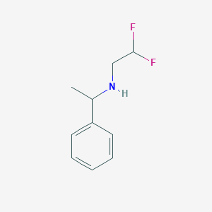 molecular formula C10H13F2N B2529059 (2,2-Difluoroethyl)(phenylethyl)amine CAS No. 1183296-08-3