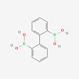 molecular formula C12H12B2O4 B2529079 [1,1'-Biphenyl]-2,2'-diyldiboronic acid CAS No. 312968-33-5