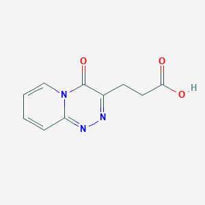 molecular formula C10H9N3O3 B2529113 3-(4-氧代-4H-吡啶并[2,1-c][1,2,4]三嗪-3-基)丙酸 CAS No. 1401319-09-2