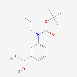 molecular formula C14H22BNO4 B2529129 3-(N-BOC-N-Propylamino)phenylboronic acid CAS No. 2377609-31-7