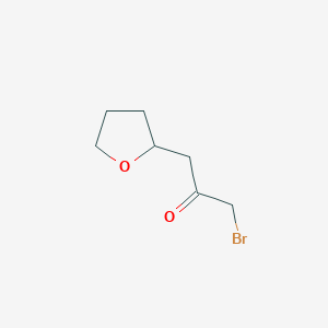 molecular formula C7H11BrO2 B2529131 1-Bromo-3-(oxolan-2-yl)propan-2-one CAS No. 1538694-77-7