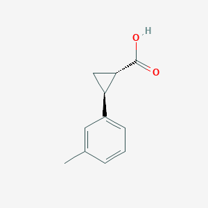 molecular formula C11H12O2 B2529149 (1S,2S)-2-(m-Tolyl)cyclopropanecarboxylic Acid CAS No. 243665-19-2