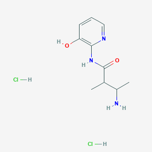 molecular formula C10H17Cl2N3O2 B2529152 3-amino-N-(3-hydroxypyridin-2-yl)-2-methylbutanamide dihydrochloride CAS No. 1909316-34-2