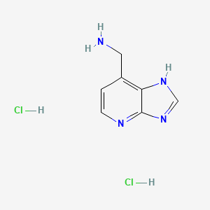 molecular formula C7H10Cl2N4 B2529155 1-{3H-Imidazo[4,5-b]pyridin-7-yl}methanamine dihydrochloride CAS No. 2102412-95-1