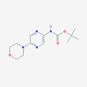 molecular formula C13H20N4O3 B2529158 tert-Butyl (5-morpholinopyrazin-2-yl)carbamate CAS No. 2007919-55-1