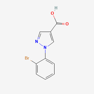 molecular formula C10H7BrN2O2 B2529174 1-(2-溴苯基)-1H-吡唑-4-羧酸 CAS No. 1153041-33-8