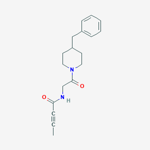 molecular formula C18H22N2O2 B2529213 N-[2-(4-Benzylpiperidin-1-yl)-2-oxoethyl]but-2-ynamide CAS No. 2411279-54-2