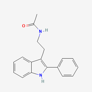 molecular formula C18H18N2O B2529242 N-[2-(2-fenil-1H-indol-3-il)etil]acetamida CAS No. 4560-07-0