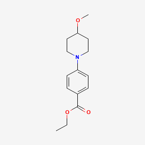 molecular formula C15H21NO3 B2529292 Ethyl 4-(4-methoxypiperidin-1-yl)benzoate CAS No. 2034586-82-6