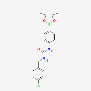 1-(4-Chlorobenzyl)-3-(4-(4,4,5,5-tetramethyl-1,3,2-dioxaborolan-2-yl)phenyl)urea