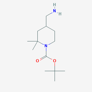 molecular formula C13H26N2O2 B2529315 tert-Butyl 4-(aminomethyl)-2,2-dimethylpiperidine-1-carboxylate CAS No. 1534465-74-1