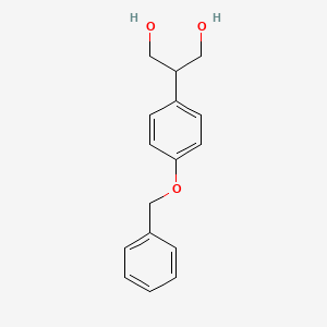 molecular formula C16H18O3 B2529316 2-(4-(Benzyloxy)phenyl)propane-1,3-diol CAS No. 155062-29-6