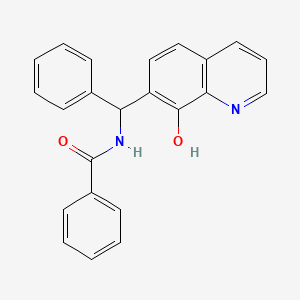 molecular formula C23H18N2O2 B2529322 N-[(8-hydroxyquinolin-7-yl)-phenylmethyl]benzamide CAS No. 53983-72-5